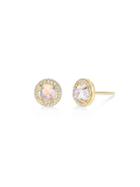 Irene Neuwirth Rainbow Moonstone And Diamond Studs