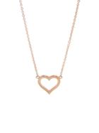 Jennifer Meyer Open Heart Necklace - Rose Gold