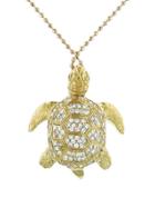 Jennifer Meyer Diamond Turtle Pendant - Yellow Gold