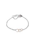 Melissa Joy Manning Triple Gold Link Bracelet - Oxidized Sterling Silver