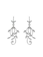 Cathy Waterman Falling Vine Earrings - Platinum