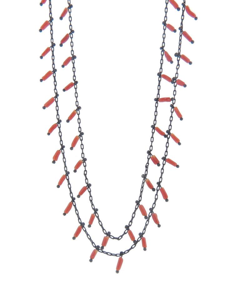 Ten Thousand Things Double Strand Coral Necklace