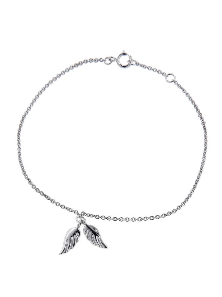 Finn Minor Obsessions Angel Wings Bracelet - White Gold