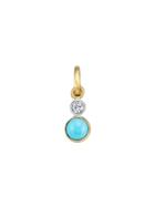 Irene Neuwirth Turquoise And Diamond Charm - Yellow Gold