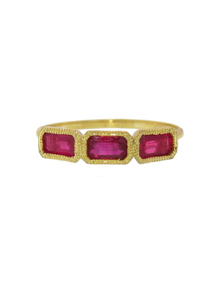 Ila Iseli Ruby Ring In Yellow Gold