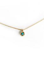 N+a New York Single Opal Drop Necklace