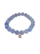 Sydney Evan Diamond Hippo On Round Iolite - Rose Gold