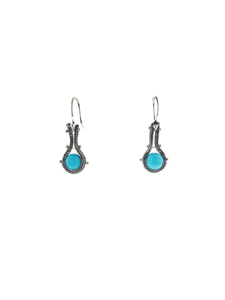Ten Thousand Things Studded Turquoise Wrap Earrings