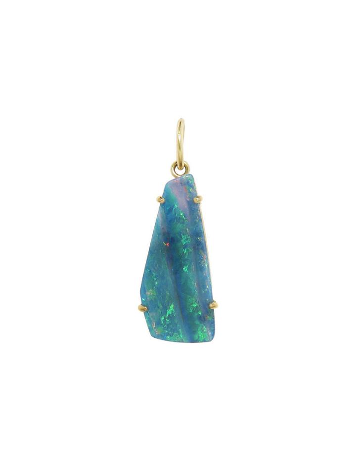 Irene Neuwirth Trapezoid Boulder Opal Charm - Yellow Gold