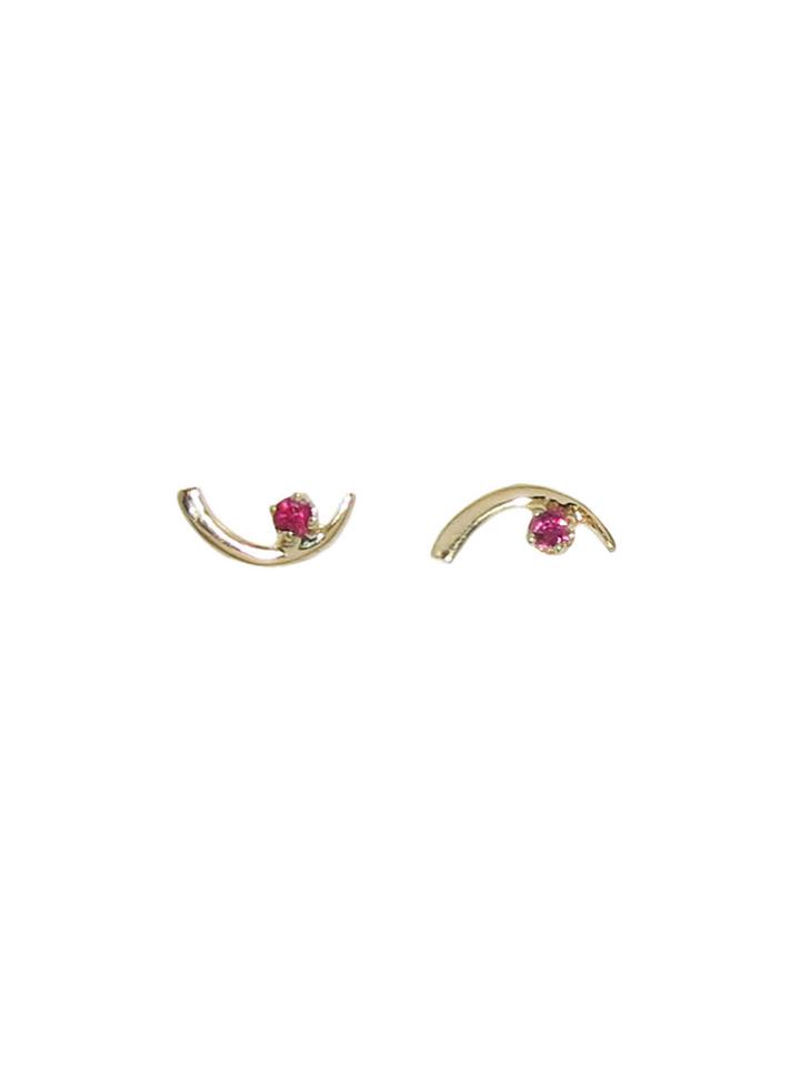 Wwake Arc Lineage Earrings - Ruby
