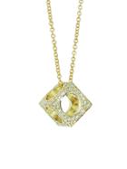 Jennifer Meyer Diamond Cube And Circle Necklace - Yellow Gold