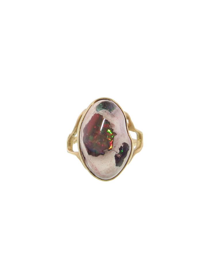 Annette Ferdinandsen Mexican Matrix Opal Branch Ring