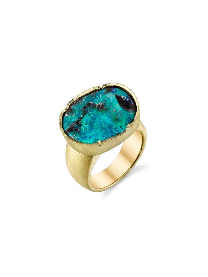 Irene Neuwirth Oval Boulder Opal Ring