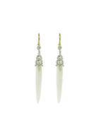 Erica Molinari Mother Of Pearl Point Drop Earrings