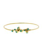 Ten Thousand Things Pariba Tourmaline Molten Cluster Bangle - 18 Karat Gold