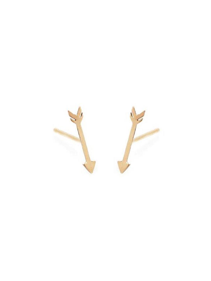 Workhorse Dart Studs - 14 Karat Gold