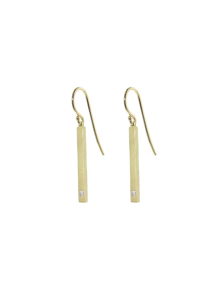 Ylang 23 Single Diamond Stick Earrings