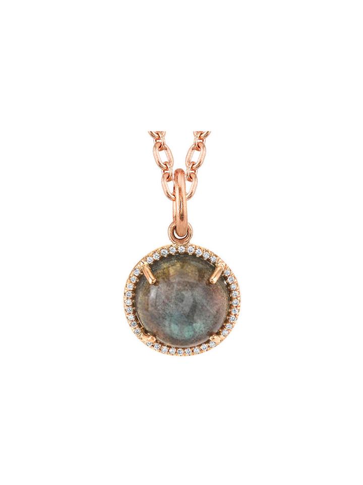 Irene Neuwirth Labradorite And Diamond Pave Charm