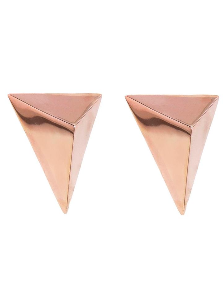 Jennifer Fisher Extra Large Triangles - Designer Rose Gold Earrings