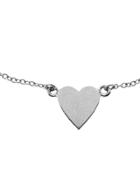 Jennifer Meyer Heart Chain Bracelet - White Gold