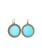 Arman Round Turquoise Drop Earrings