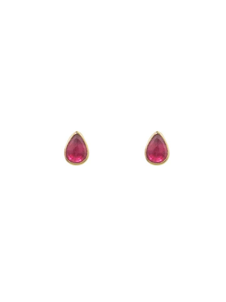 Jamie Joseph African Ruby Teardrop Studs