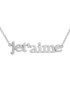 Jennifer Meyer Jet'aime Necklace - White Gold