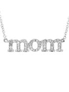 Jennifer Meyer White Gold Diamond Mom Necklace