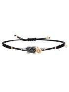 Pippo Perez Happy Hippo Bracelet With Black Diamonds - Rose Gold