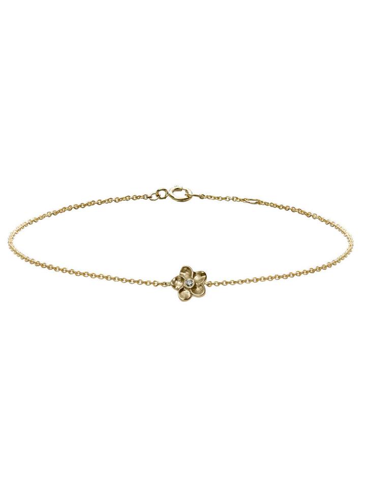 Finn Minor Obsessions Sparkle Flower Bracelet - 10 Karat