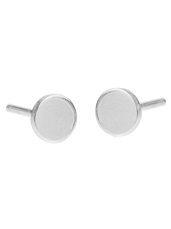 Jennifer Meyer Circle Studs - White Gold