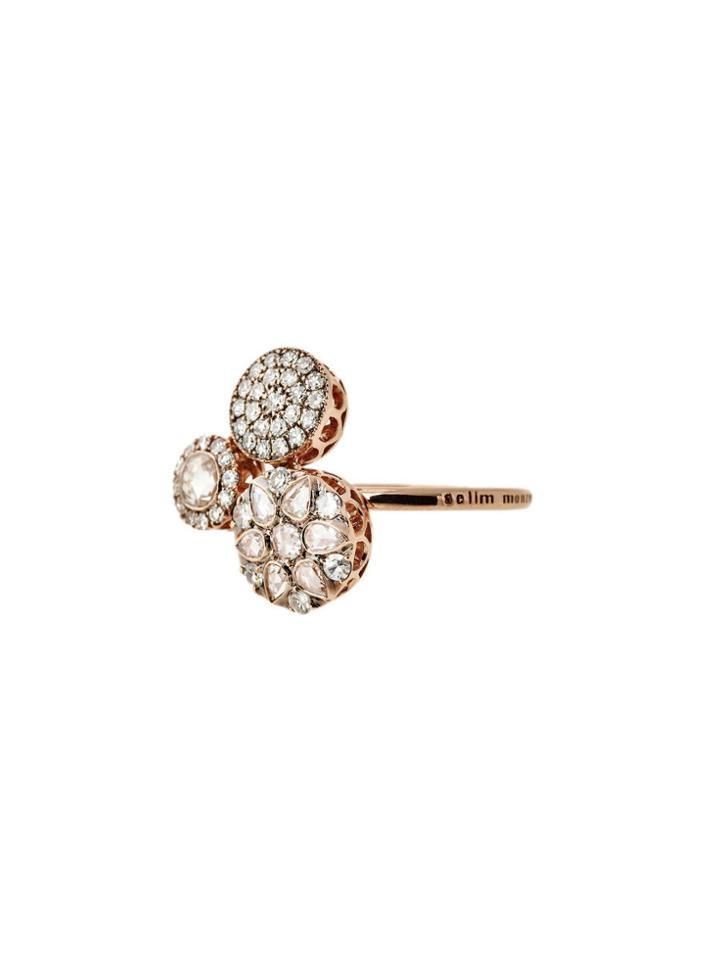 Ylang 23 Triplet Diamond Ring - Rose Gold