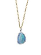 Irene Neuwirth Boulder Opal Charm With Pave Diamonds - White Gold