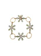 Cathy Waterman Green Tourmaline Flower Link Bracelet