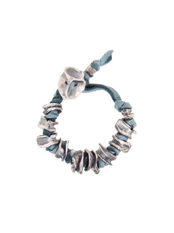 Ten Thousand Things Oxidized Sterling Silver Totem Bracelet - Teal