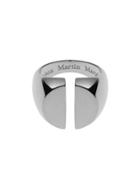 Maison Margiela Silver Chevali?re Split Ring - 14x12mm Table