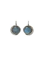 Blackbird And The Snow Big Full Moon Dangle Earrings