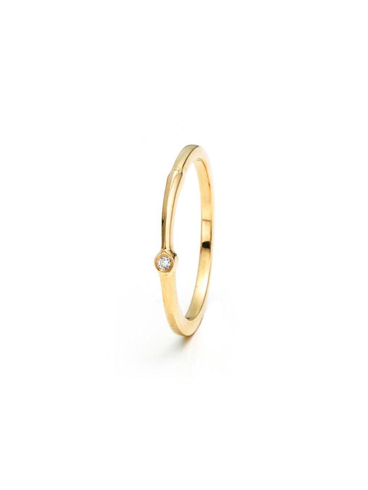 Lulu Frost Exclamation Point Ring With Diamond