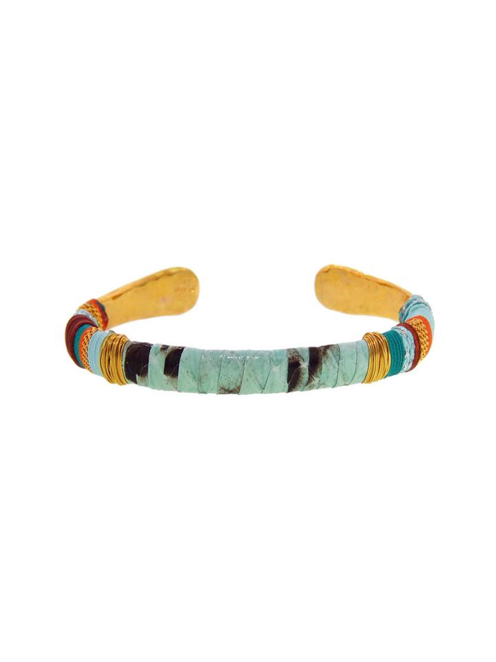 Gas Bijoux Mint Python Massai Cuff