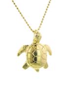 Jennifer Meyer Cougar Town Turtle Pendant - Yellow Gold