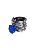 Arunashi Tanzanite Coil Ring With Diamonds