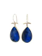 Jamie Joseph Rose Cut Rainbow Moonstone Teardrop Earrings