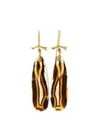 Annette Ferdinandsen Montana Agate Branch Earrings - Yellow Gold