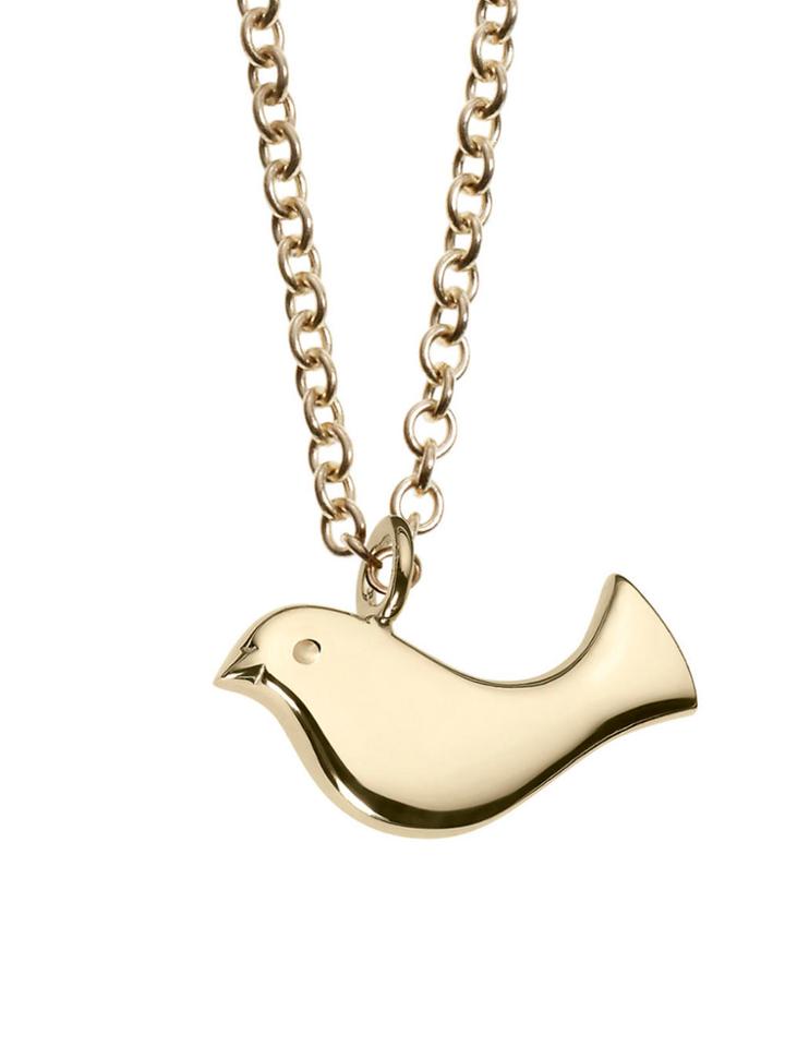 Finn Minor Obsessions Tiny Peace Dove Necklace - 10 Karat Gold