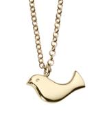 Finn Minor Obsessions Tiny Peace Dove Necklace - 10 Karat Gold