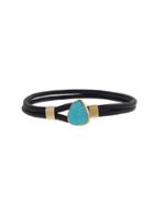 Jamie Joseph Leather Cord Bracelet - Sleeping Beauty Turqouise