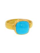 Ara Collection Square Turquoise Ring