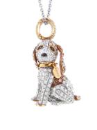 Pippo Perez Brown Diamond Puppy Pendant - White Gold