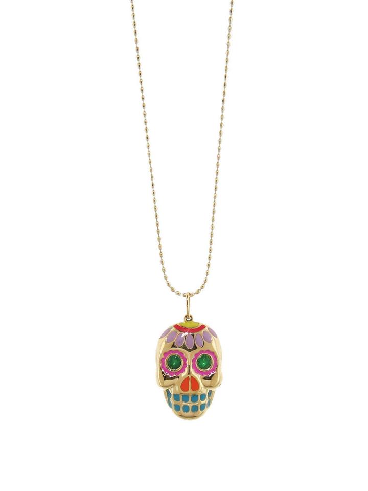 Sydney Evan Daisy Day Of The Dead Charm - Yellow Gold