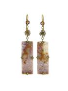 Cathy Waterman Fossilized Coral Earrings